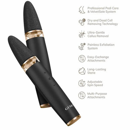GESKE Electric Pumice Foot Smoothing Multi-Pen | 8 in 1
