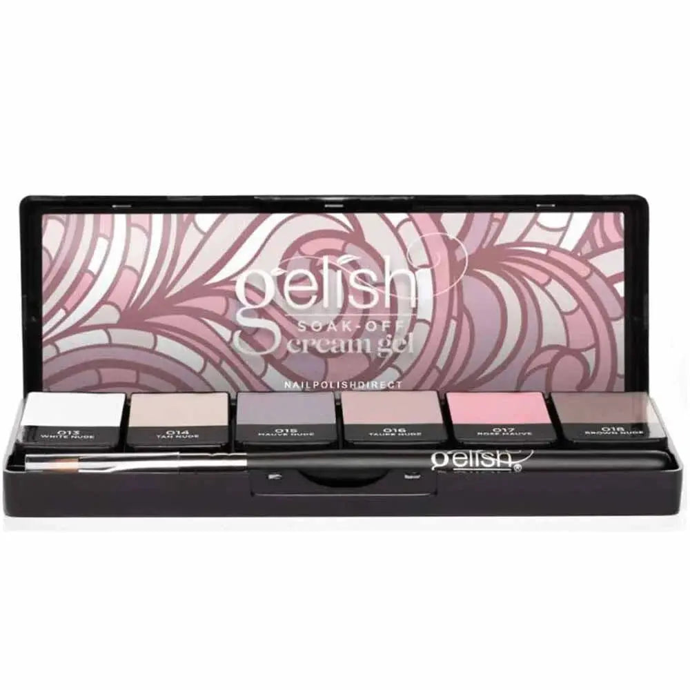 Gelish Solid Cream Gel 6 Piece Palette - Act Natural