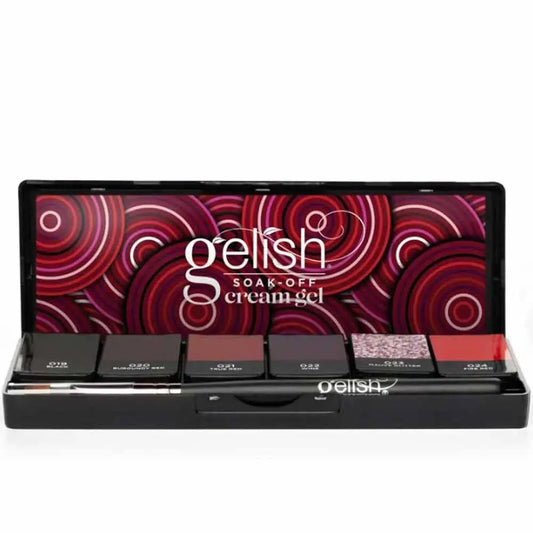 Gelish Solid Cream Gel 6 Piece Palette - Getting Reddy