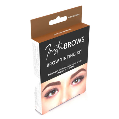Insta Brows Tinting Kit, Light - Medium Brown