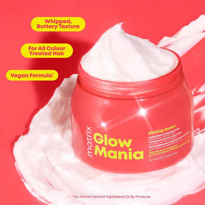 Matrix Glow Mania Super Gloss Protecting Mask for Dull & Color-treated Hair 500ml