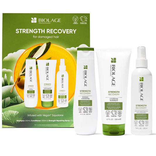 Matrix Strength Recovery Gift Set with Squalane for Damaged Hair