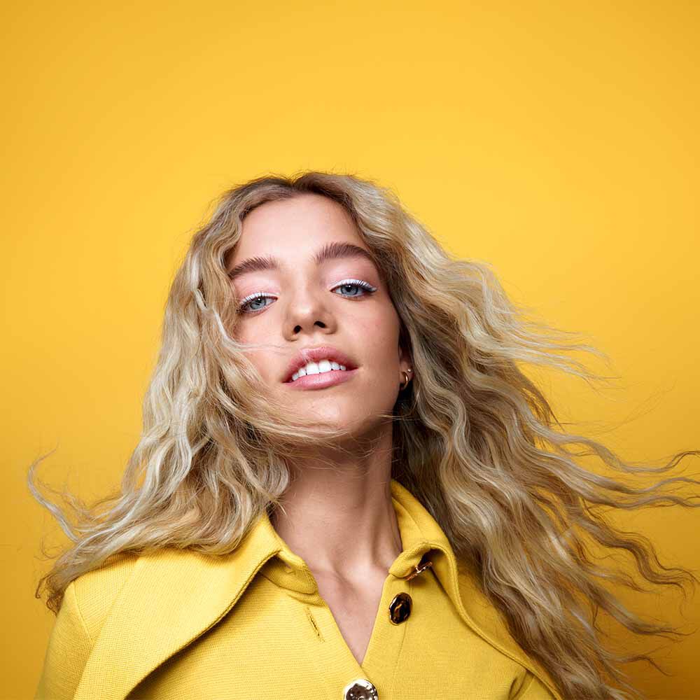 Matrix Total Results A Curl Can Dream Scrunch N' Go Defining Spray 250ml Used On Model