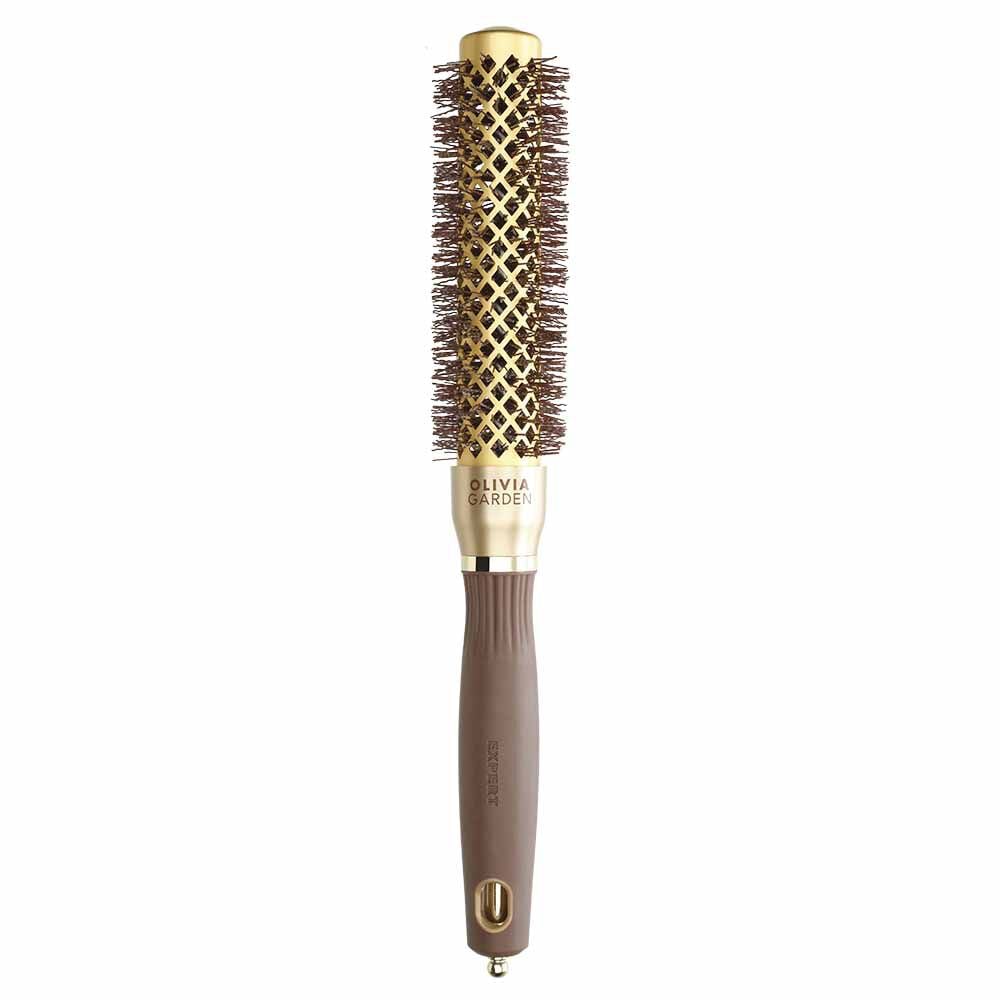 Olivia Garden Expert Blowout Round Hair Brush Speed Gold & Brown - 25mm