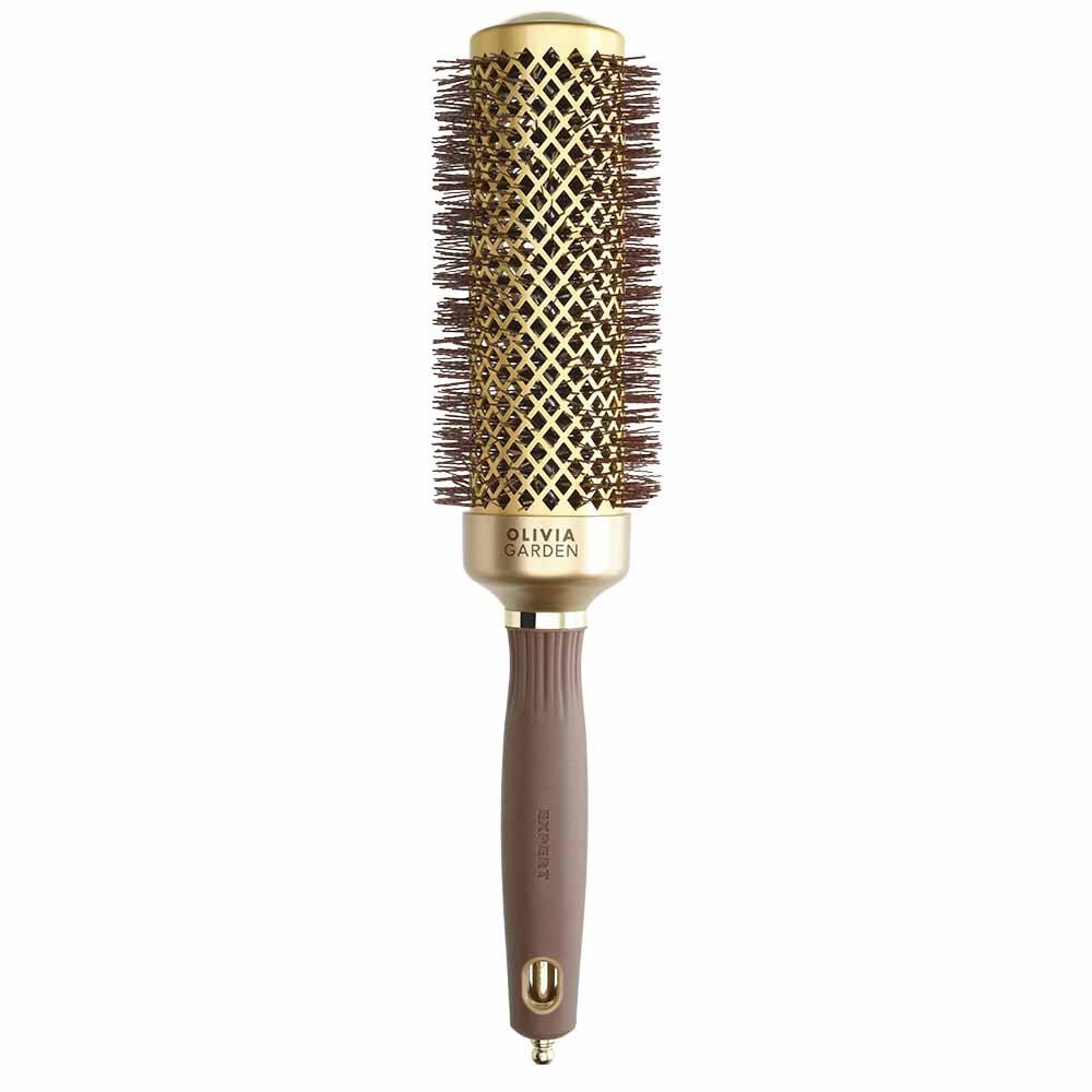 Olivia Garden Expert Blowout Round Hair Brush Speed Gold & Brown - 45mm