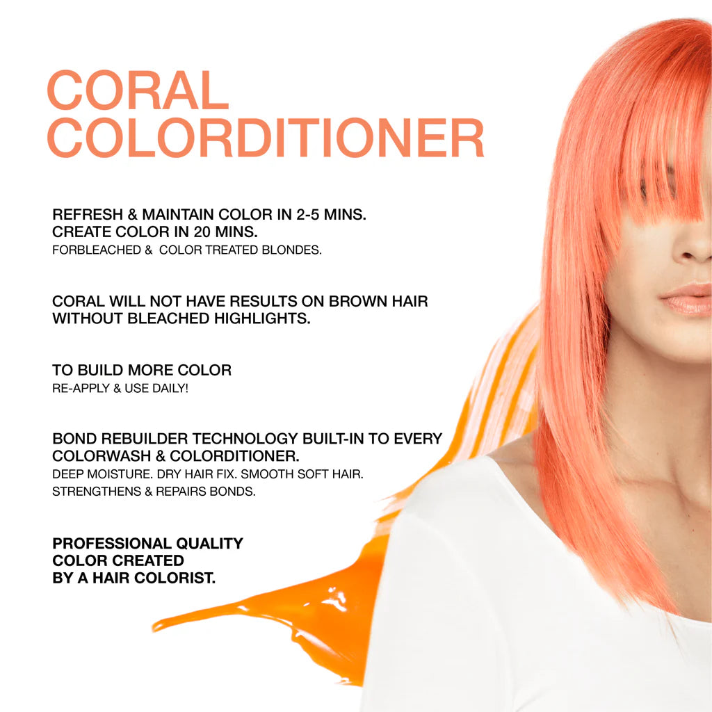 Celeb Luxury Viral Hybrid Colorditioner Conditioner with BondFix - Coral - 244ml