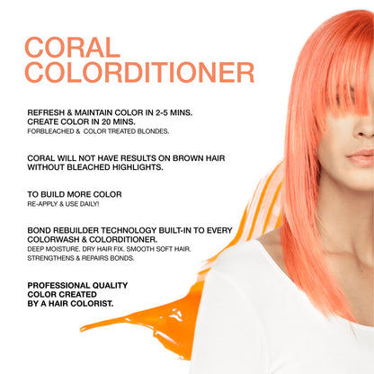 Celeb Luxury Viral Hybrid Colorditioner Conditioner with BondFix - Coral - 244ml