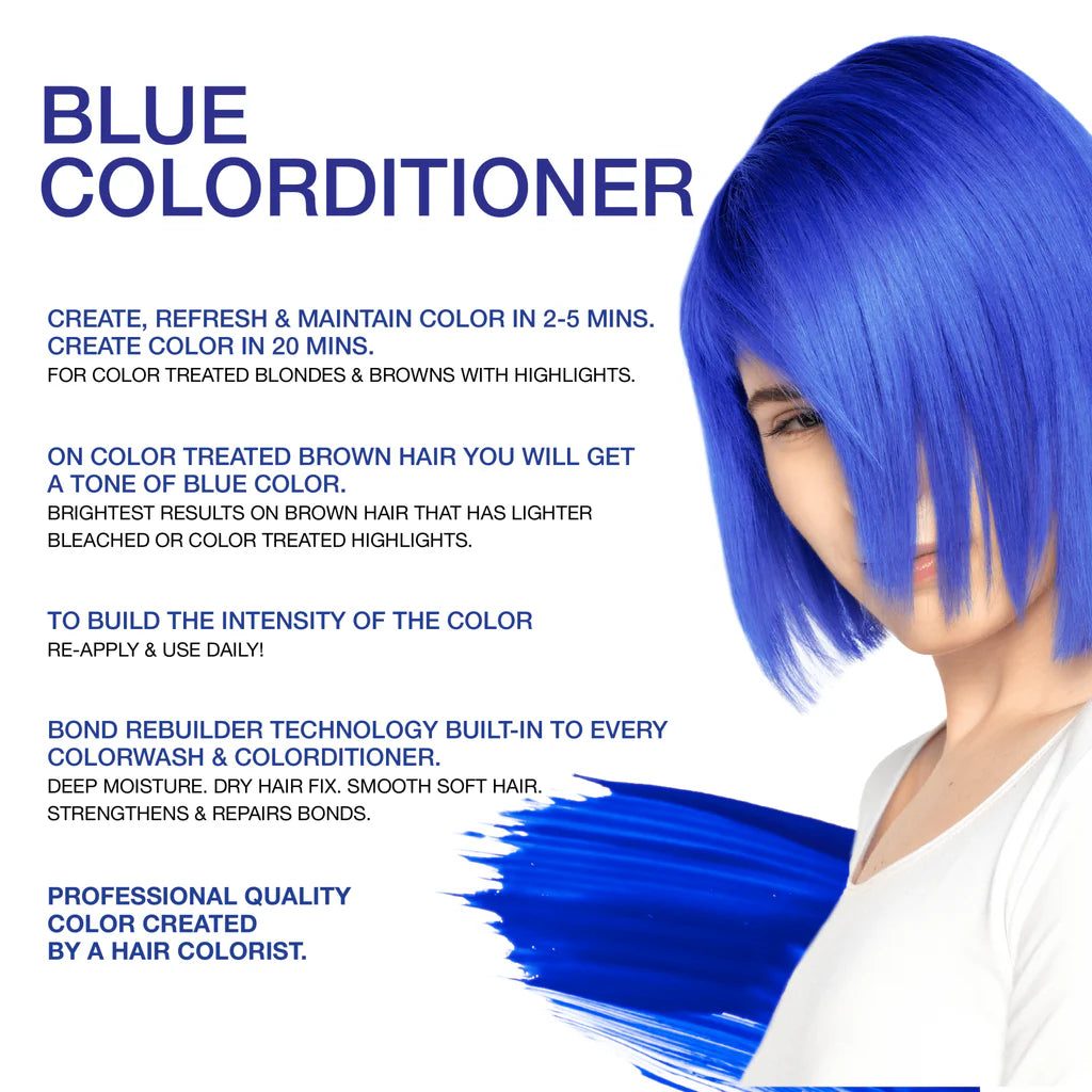 Celeb Luxury Viral Hybrid Colorditioner Conditioner with BondFix - Blue - 244ml