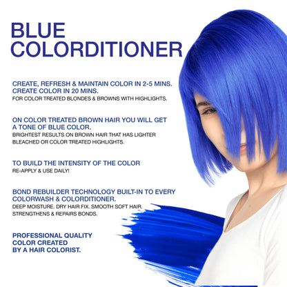 Celeb Luxury Viral Hybrid Colorditioner Conditioner with BondFix - Blue - 244ml