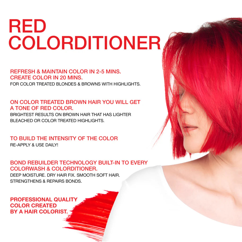 Celeb Luxury Viral Hybrid Colorditioner Conditioner with BondFix - Red - 244ml