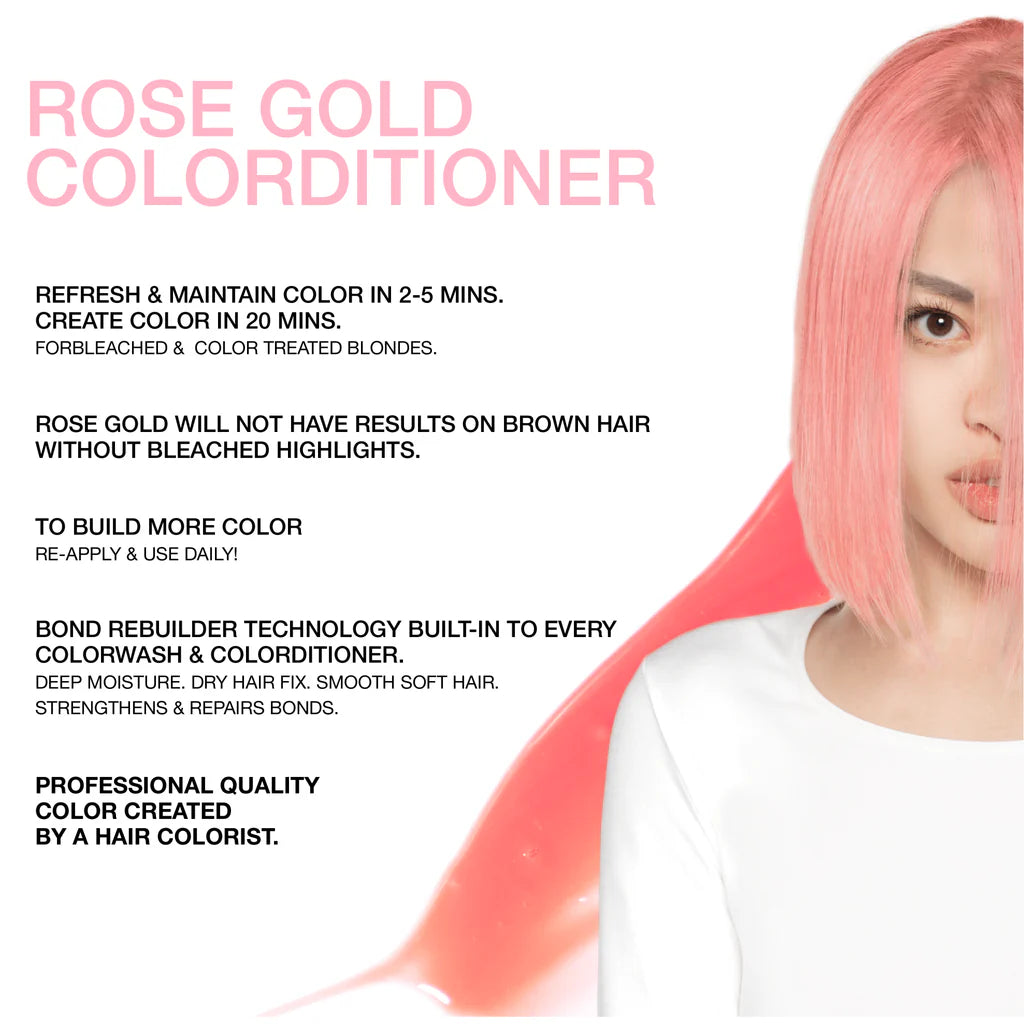 Celeb Luxury Viral Hybrid Colorditioner Conditioner with BondFix - Rose Gold - 244ml