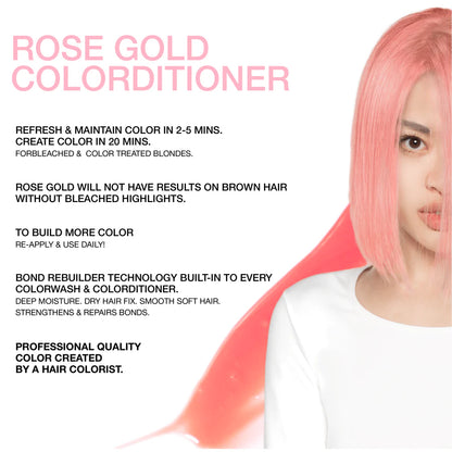 Celeb Luxury Viral Hybrid Colorditioner Conditioner with BondFix - Rose Gold - 244ml