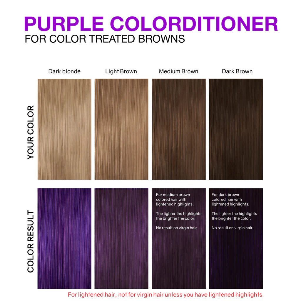 Celeb Luxury Viral Hybrid Colorditioner Conditioner with BondFix - Purple - 244ml