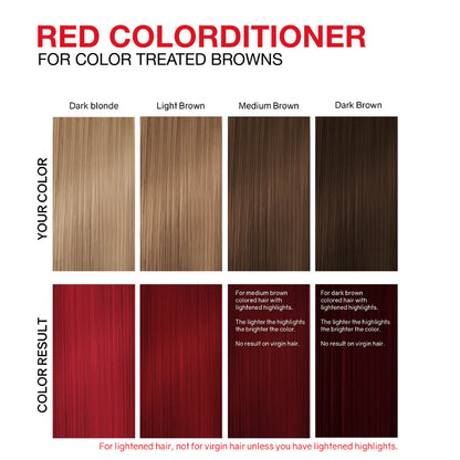 Celeb Luxury Viral Hybrid Colorditioner Conditioner with BondFix - Red - 244ml