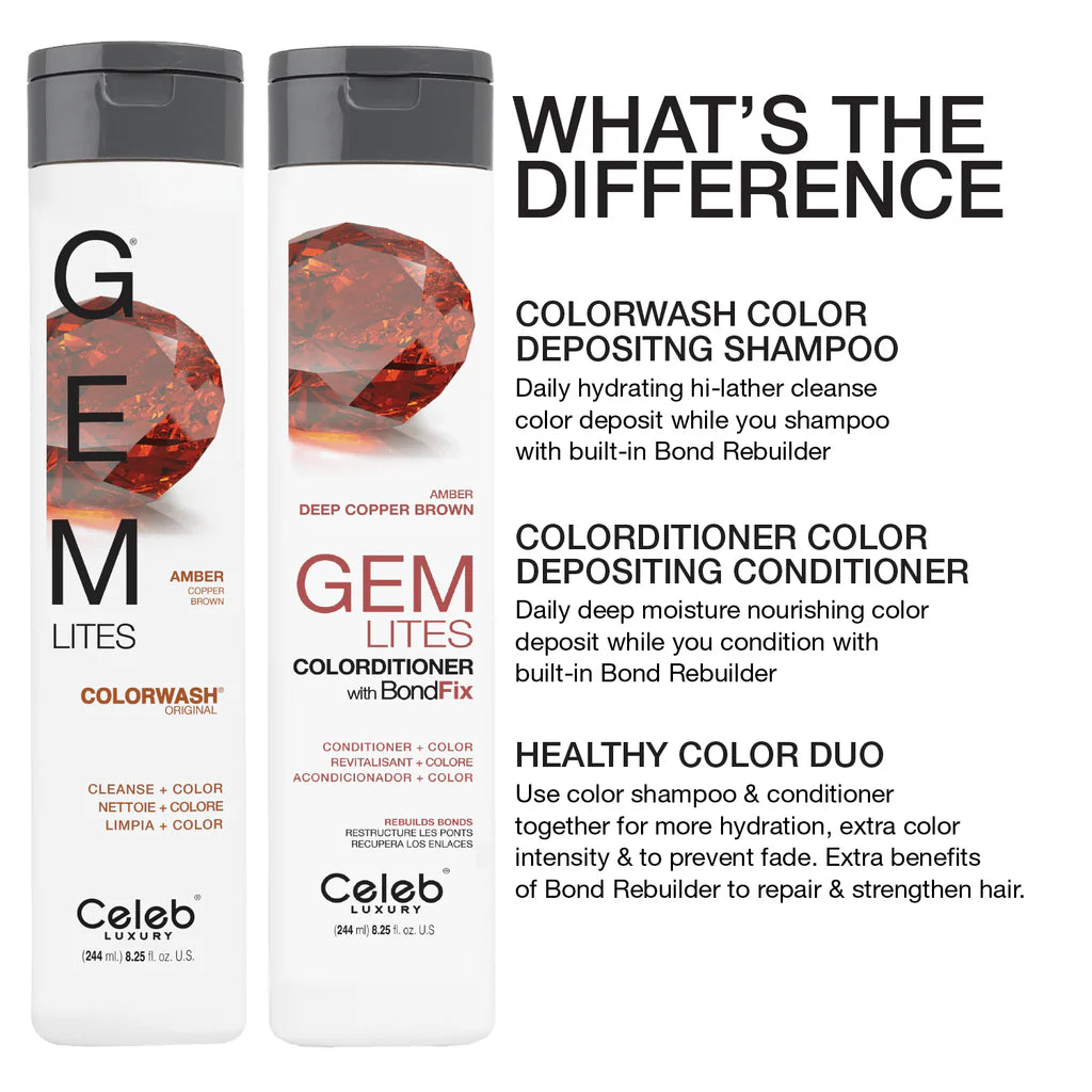 Celeb Luxury Gem Lites Colorditioner Conditioner  - Lites Amber - 244ml