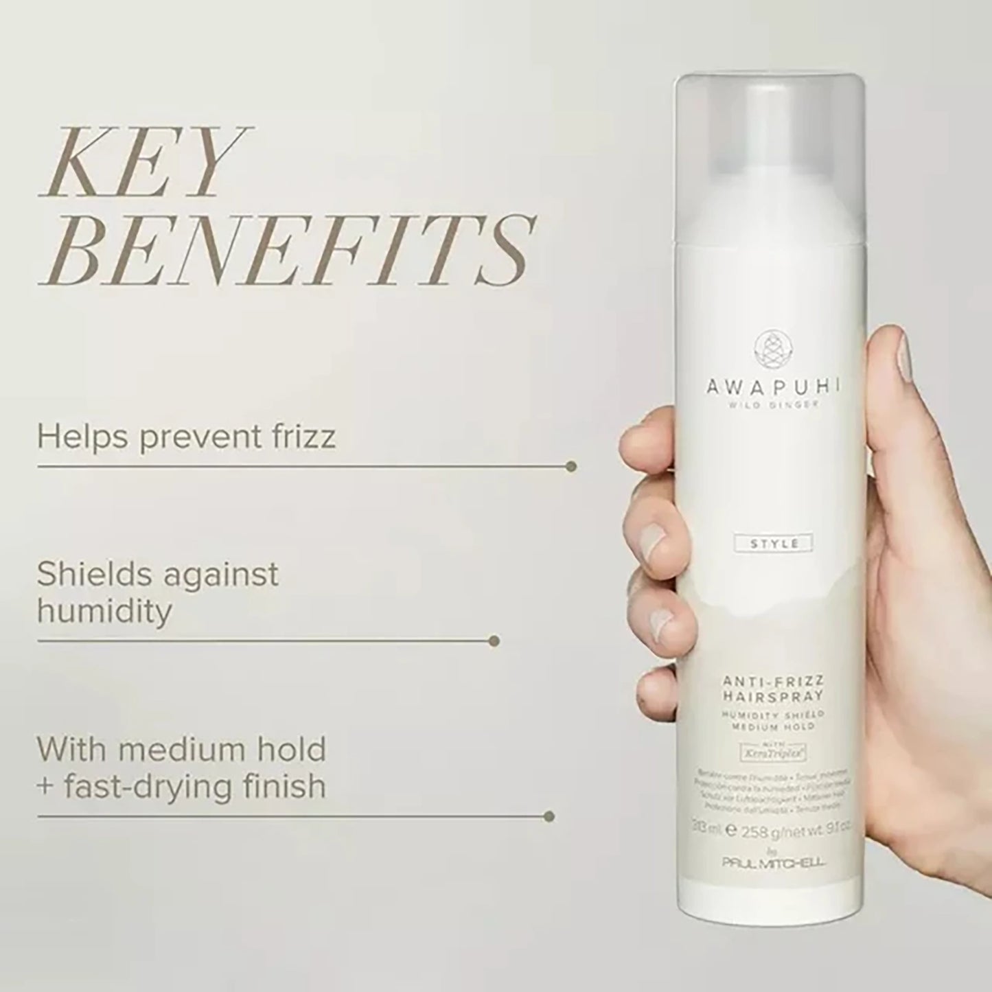 Paul Mitchell Awapuhi Wild Ginger Anti Frizz Hairspray 307ml