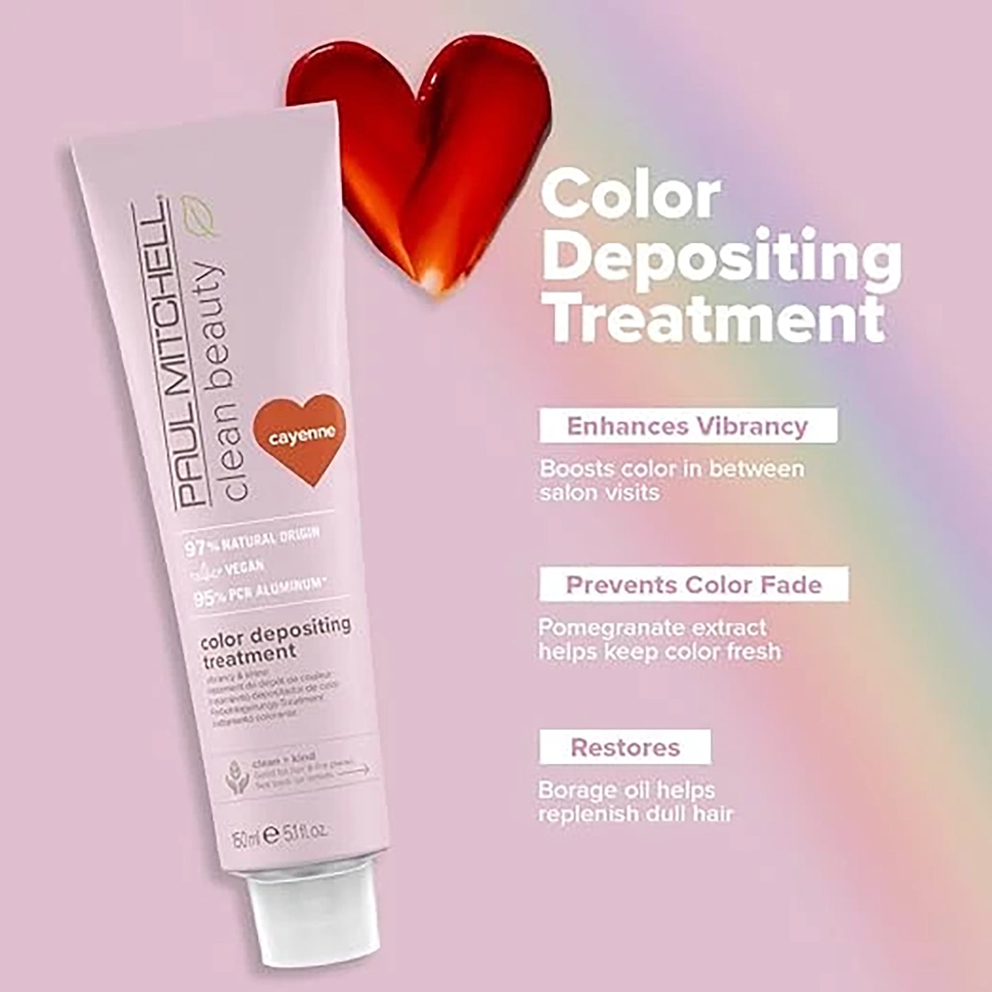 Paul Mitchell Clean Beauty Color Depositing Treatment - Cayenne 150ml