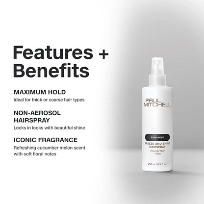 Paul Mitchell Freeze And Shine Super Spray 50% Voc 1000ml