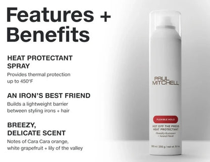 Paul Mitchell Hot Off The Press Heat Protectant 300ml