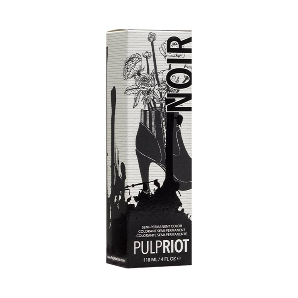 Pulp Riot 7gr Pulp Riot Semi Permanent Hair Colour - Noir | Bold Black for Artistic ...