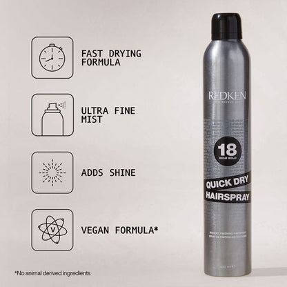 Redken Quick Dry Hairspray 400ml