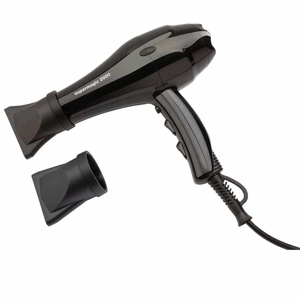 S-PRO Hairdryer Supermagic 2000 Black