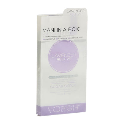 Voesh Mani In A Box Waterless 3 Step Lavender