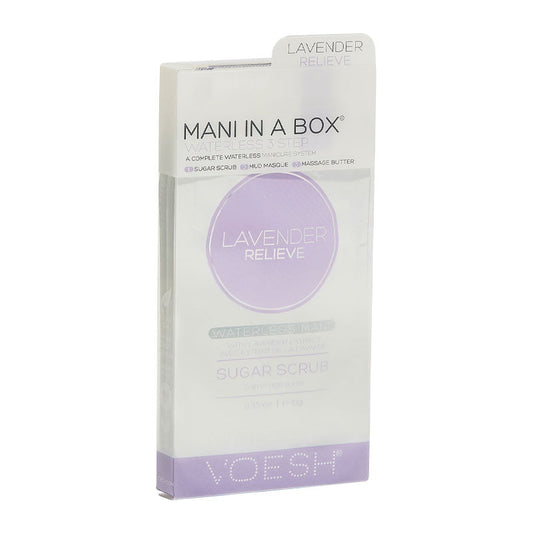 Voesh Mani In A Box Waterless 3 Step Lavender