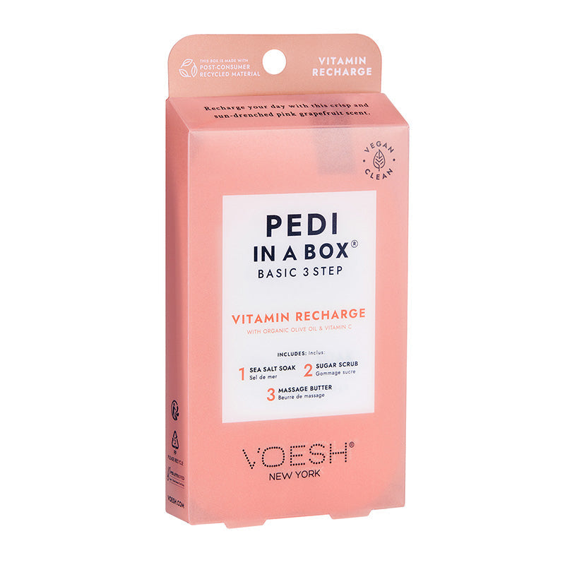 Voesh Pedi In A Box Basic 3 Step Vitamin Recharge