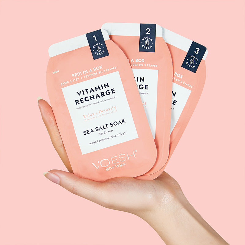 Voesh Pedi In A Box Basic 3 Step Vitamin Recharge