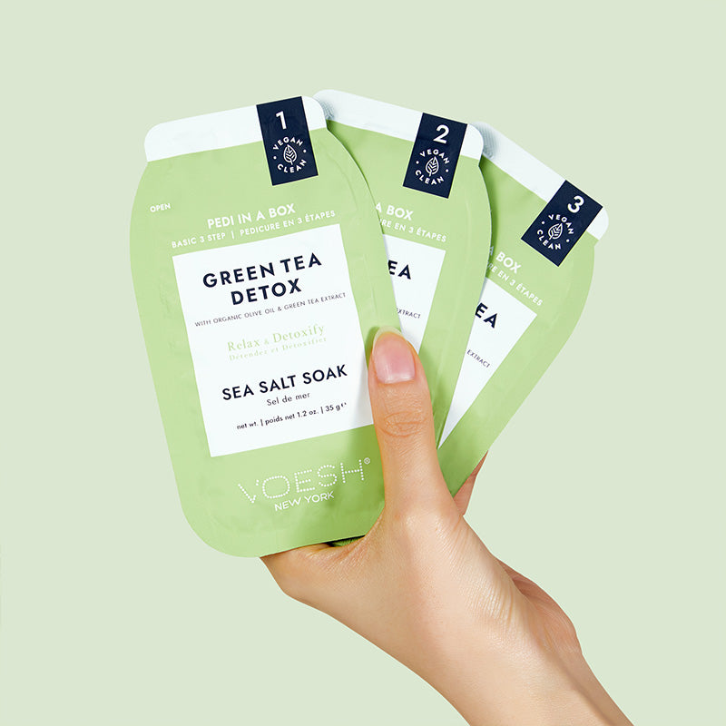 Voesh Pedi In A Box Basic 3 Step Green Tea