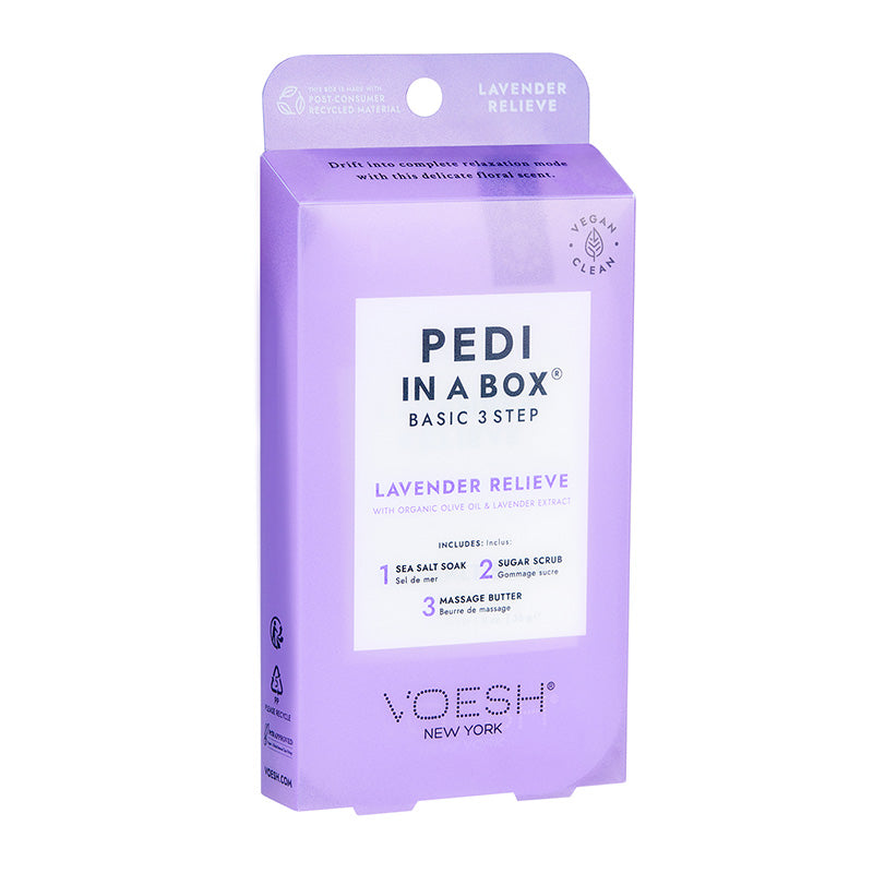 Voesh Pedi In A Box Basic 3 Step Lavender
