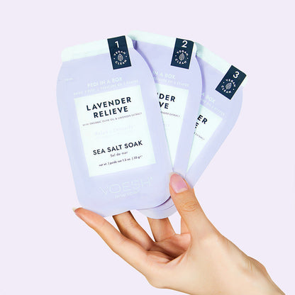 Voesh Pedi In A Box Basic 3 Step Lavender