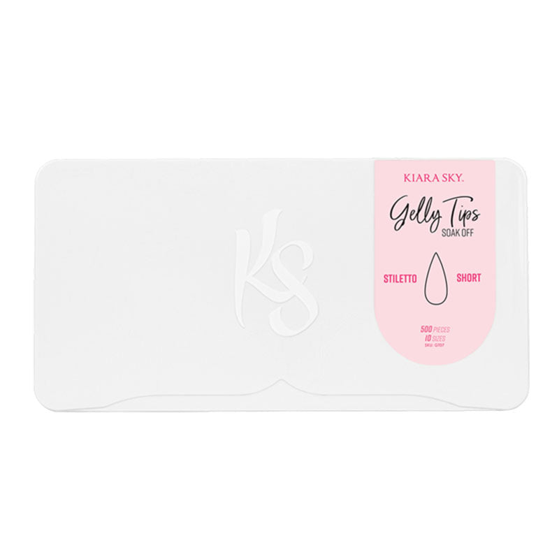 Kiara Sky Gelly Tip Stiletto Short Assorted Nail Tips x 500