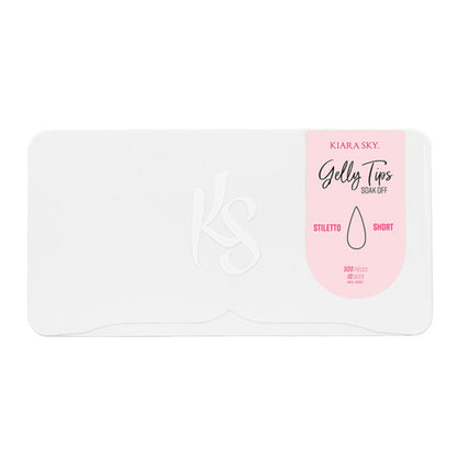 Kiara Sky Gelly Tip Stiletto Short Assorted Nail Tips x 500