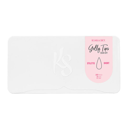Kiara Sky Gelly Tip Stiletto Short Assorted Nail Tips x 500