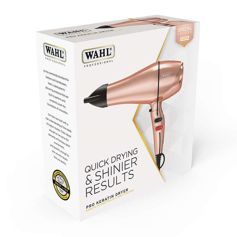 WAHL Pro Keratin Hair Dryer Rose Gold 2200W
