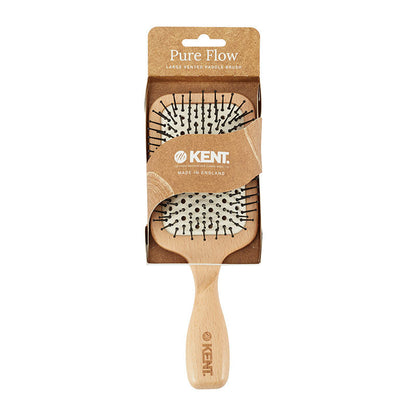 Kent Pure Flow Large Vented Fine Quill Paddle Brush
