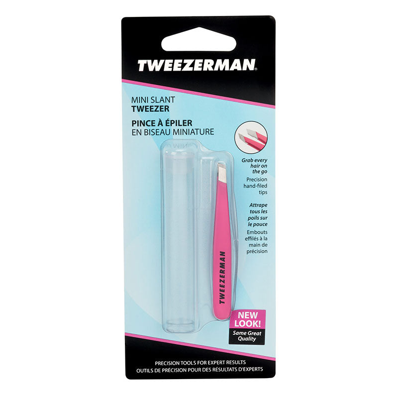 Tweezerman Mini Slant Neon Pink