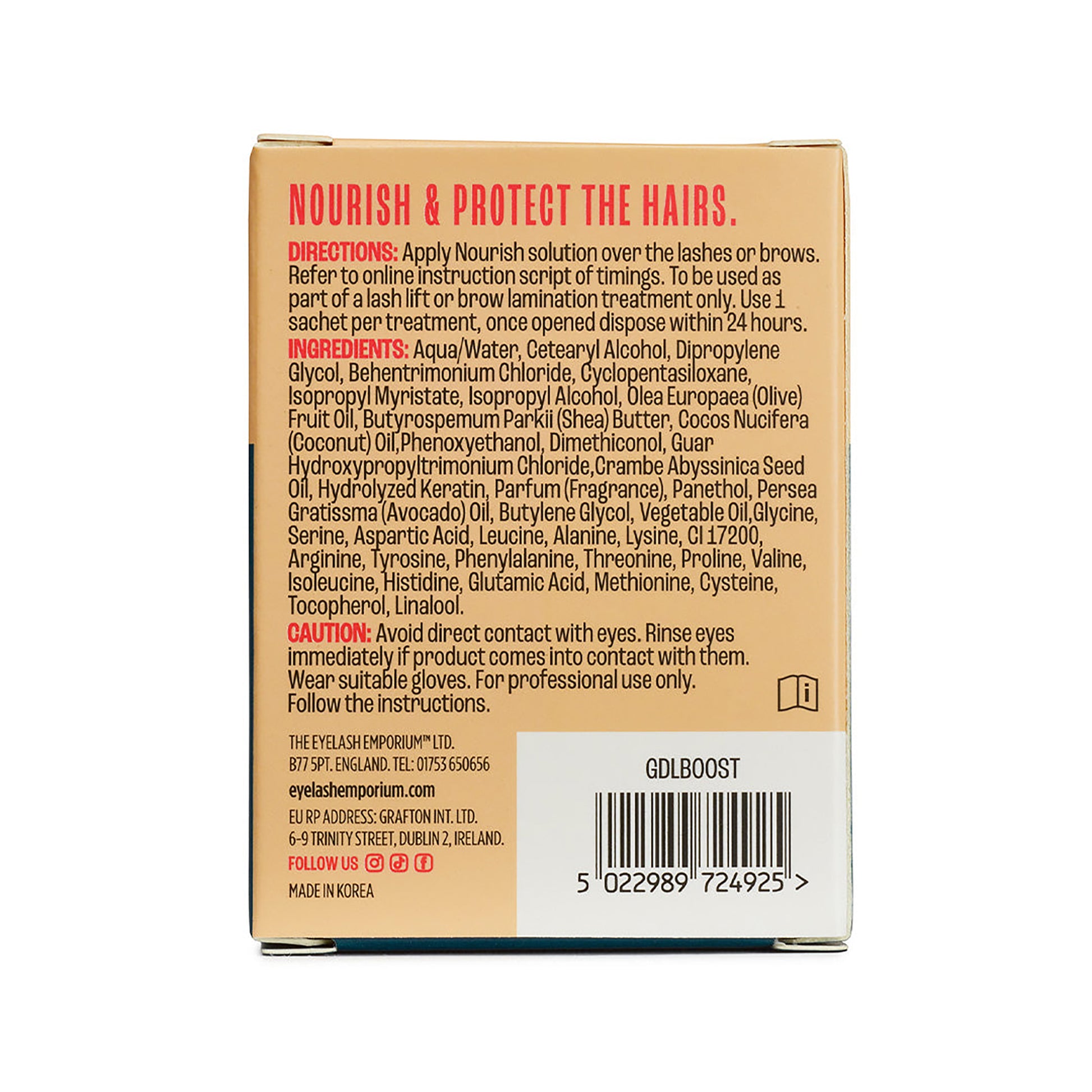 The Eyelash Emporium Step 3 Lash Lift & Brow Lamination Nourish Solution 10 x 0.5ml
