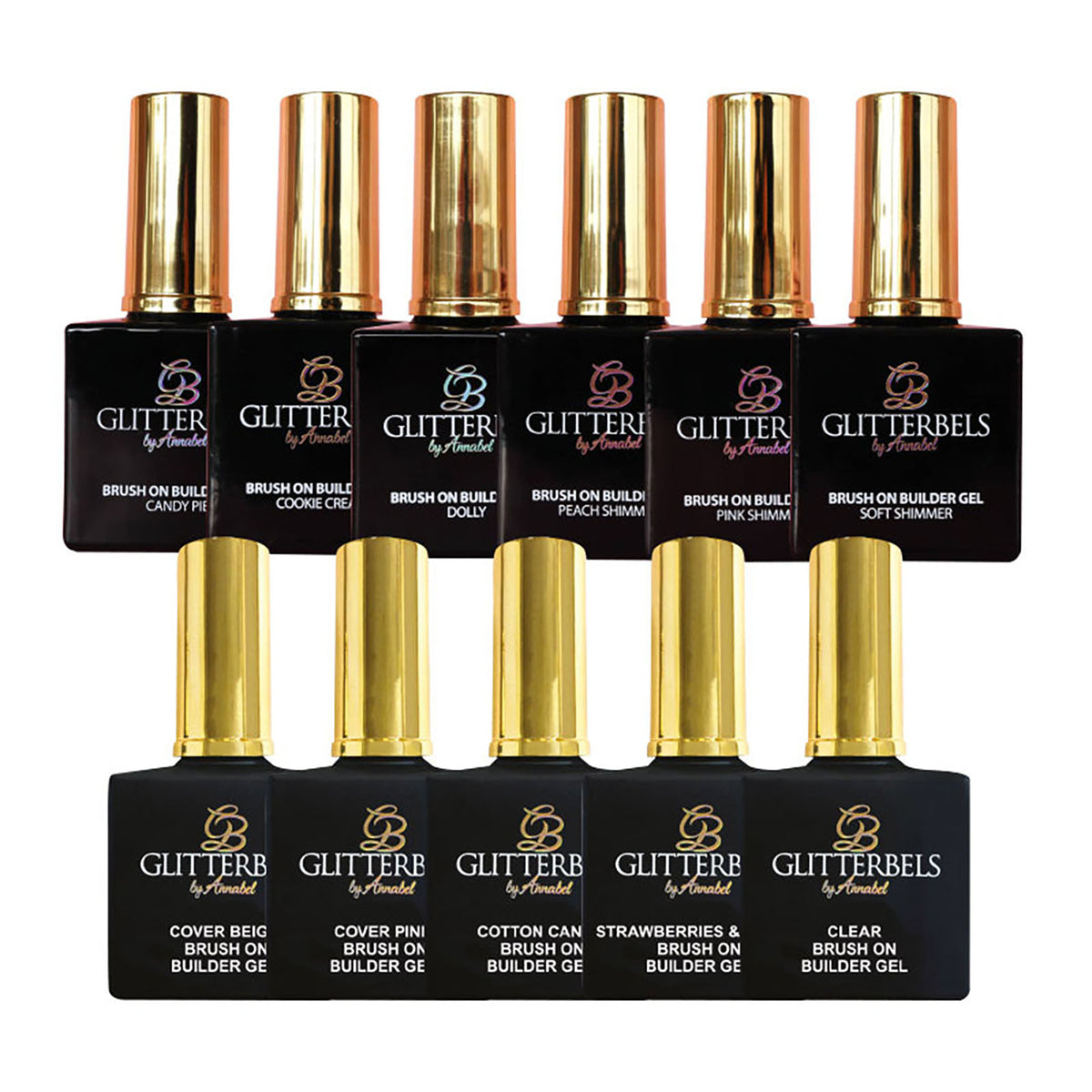 Glitterbels Brush On Builder Gel Collection