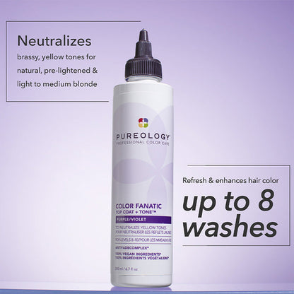 Pureology Color Fanatic Top Coat and Tone Purple 200ml