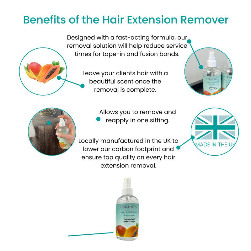 Hair Made Easi Mango & Papaya Tape Remover Spray 250ml