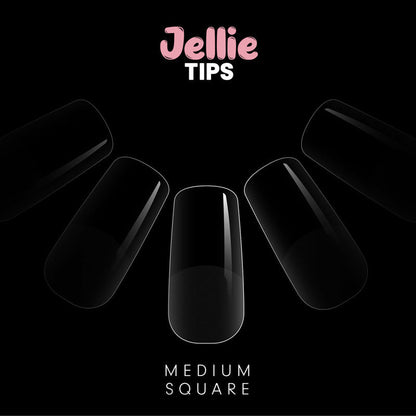 Halo Jellie Medium Square Sizes 0-11 Nail Tips x 480