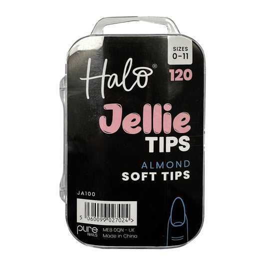 Halo Jellie Almond Sizes 0-11 Nail Tips x 120