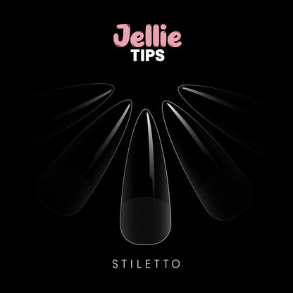 Halo Jellie Stiletto Sizes 0-11 Nail Tips x 120