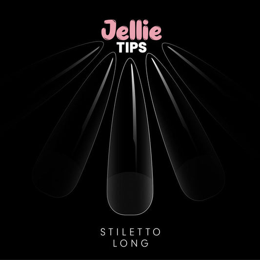 Halo Jellie Stiletto Long Sizes 0-11 Nail Tips x 120