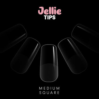 Halo Jellie Medium Square Sizes 0-11 Nail Tips x 120