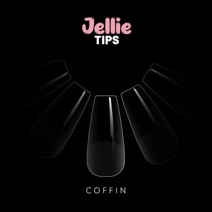 Halo Jellie Coffin, Sizes 0-11 Nail Tips x 120