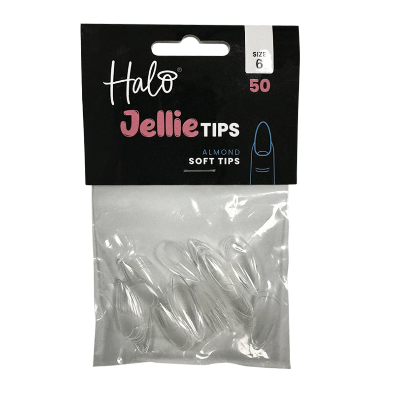 Halo Jellie Almond Size 6 Nail Tips x 50